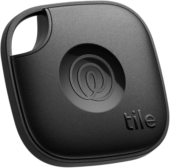 Tile by Life360 Mate (2024) Bluetooth Tracker, Keys Finder and Item Locator for Keys, Bags and More. Phone Finder. Both iOS and Android Compatible. 4-Pack (Black)