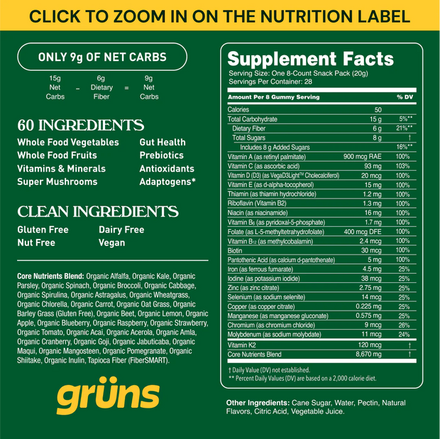 Gruns Sugar Free